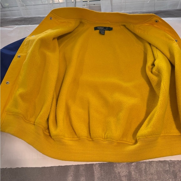 vintage Polo by Ralph Lauren Kids Yellow and Blue Puffer Jacket - Picture 8 of 11